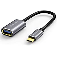 POSUGEAR Adaptador OTG Tipo C- Cable OTG Puerto USB C Macho a Puerto USB A Hembra Host Cable- Compatible for Huawei…